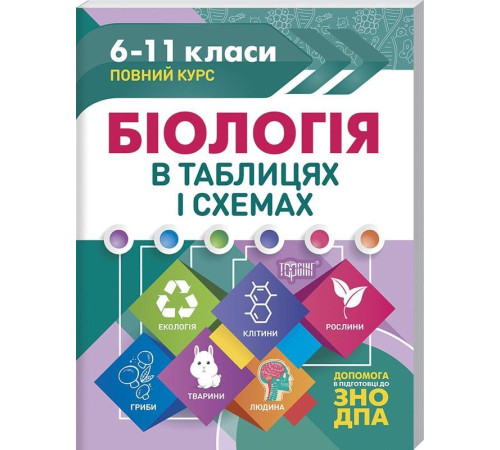 Біологія в таблицях і схемах. 6-11 класи. До ДПА та ЗНО