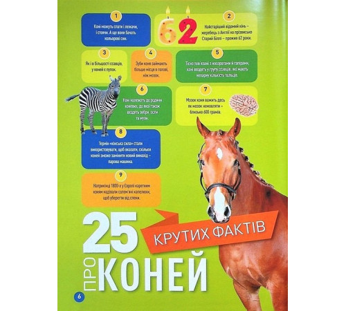 Енциклопедії National Geographic Kids. Галопом! 100 цікавих фактів про коней Енциклопедії National Geographic Kids. Галопом! 100 цікавих фактів про коней
