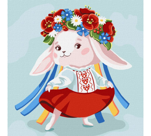 Тварини, птахи, риби Картина за номерами - Зайка-україночка ©Катерина Валерьїва Тварини, птахи, риби Картина за номерами - Зайка-україночка ©Катерина Валерьїва