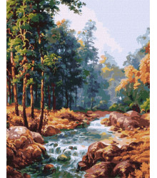 Картина за номерами - Карпатський водограй ©Сергій Лобач