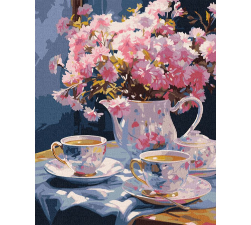 Натюрморт Картина за номерами - Вишукане чаювання ©art_selena_ua Натюрморт Картина за номерами - Вишукане чаювання ©art_selena_ua