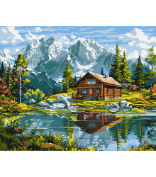 Картина за номерами - Затишний котедж ©art_selena_ua