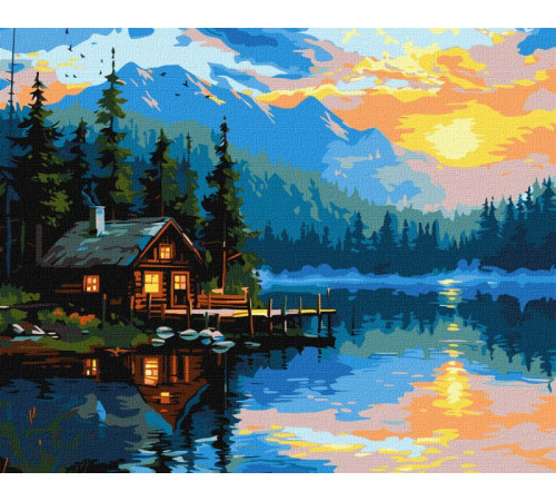 Пейзажі Картина за номерами - Озерний затишок ©art_selena_ua Пейзажі Картина за номерами - Озерний затишок ©art_selena_ua