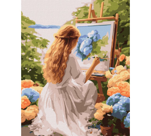 Люди Картина за номерами - Художниця ©art_selena_ua Люди Картина за номерами - Художниця ©art_selena_ua
