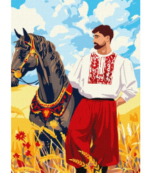 Картина за номерами - Козак у полі ©art_selena_ua