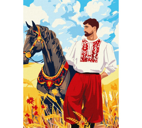 Люди Картина за номерами - Козак у полі ©art_selena_ua