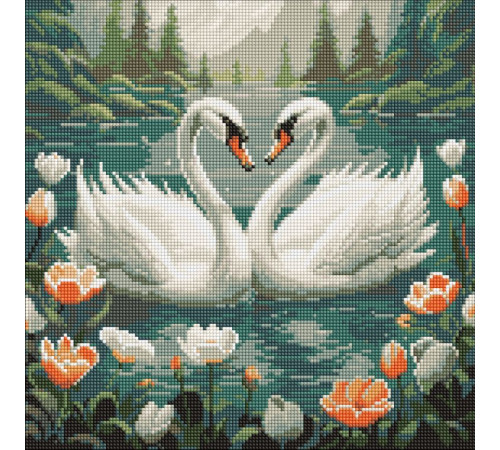 Тварини, птахи, риби Алмазна мозаїка - Лебедина вірність ©art_selena_ua Тварини, птахи, риби Алмазна мозаїка - Лебедина вірність ©art_selena_ua