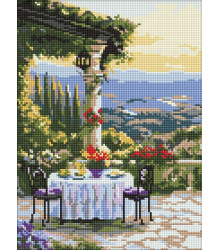 Алмазна мозаїка - Мальовнича вечеря ©art_selena_ua