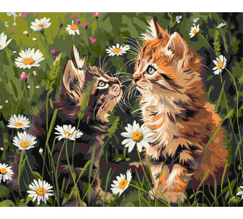 Тварини, птахи, риби Картина за номерами - Котики у квітах ©art_selena_ua Тварини, птахи, риби Картина за номерами - Котики у квітах ©art_selena_ua