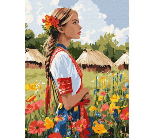 Люди Картина за номерами - Гарна українка ©art_selena_ua Люди Картина за номерами - Гарна українка ©art_selena_ua
