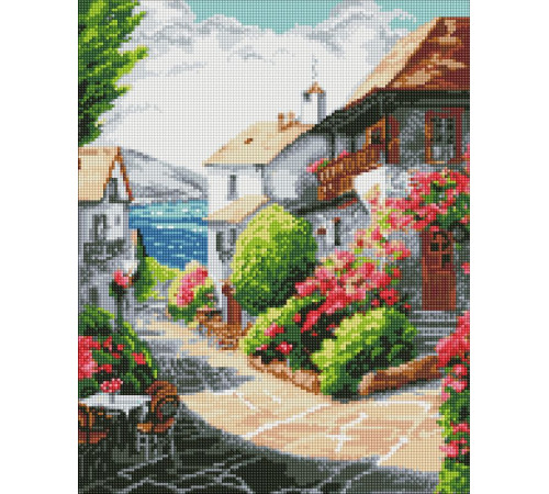 Пейзажі Алмазна мозаїка - Місто біля моря ©art_selena_ua Пейзажі Алмазна мозаїка - Місто біля моря ©art_selena_ua