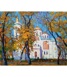 Чернігів. Біля храму