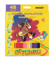 Олівці кольорові Пегашка 1010-48СВ 48кол. (6/60)
