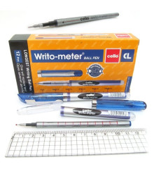 Ручка кульк.Flair Writo-meter (10 км) синя