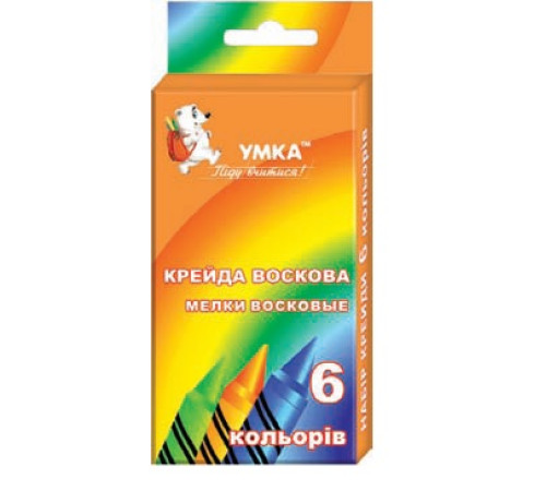 Канцелярія Канцелярія Крейда воскова УМКА 6 кольор. МЛ80 (48 576) Канцелярія Канцелярія Крейда воскова УМКА 6 кольор. МЛ80 (48 576)