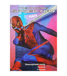 Папір кольоровий SM13-251K бархат.Spider-man A4(10арк 10кол)