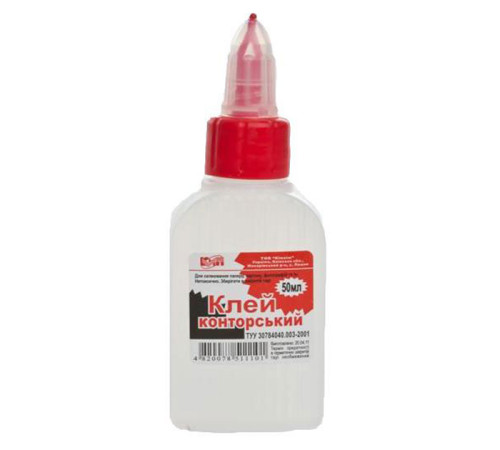 Клей Клей силікатний "КИП" 50г. (1/80) Клей Клей силікатний "КИП" 50г. (1/80)