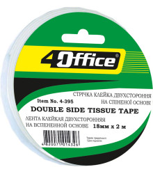 Стрічка клейка 4OFFICE 4-394 12*2 м. ПОРИСТИЙ (1/144)