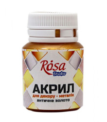 АКРИЛ д декору 22001 Античне золото, 20 мл ROSA Talent (1 140)