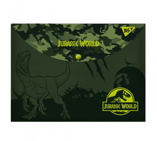 Папка Папка-конверт YES на кнопці А4 "JURASSIC WORLD" Папка Папка-конверт YES на кнопці А4 "JURASSIC WORLD"