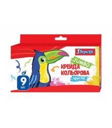 Крейда кольорова 9 шт. JUMBO 1В 400447 Zoo Land (1 6 60)