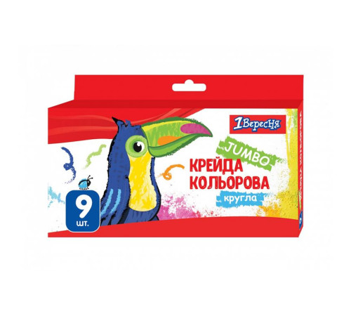 Канцелярія Канцелярія Крейда кольорова 9 шт. JUMBO 1В 400447 Zoo Land (1 6 60) Канцелярія Канцелярія Крейда кольорова 9 шт. JUMBO 1В 400447 Zoo Land (1 6 60)