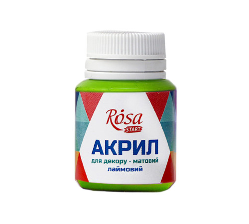 Акрил Акрил АКРИЛ д декору 20038 Лаймовий, матовий, 20мл, Rosa Start(1 140) Акрил Акрил АКРИЛ д декору 20038 Лаймовий, матовий, 20мл, Rosa Start(1 140)