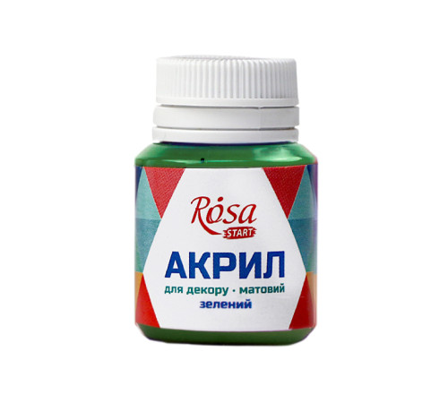 Акрил Акрил АКРИЛ д декору 20013 Зелений, матовий, 20мл, Rosa Start(1 140) Акрил Акрил АКРИЛ д декору 20013 Зелений, матовий, 20мл, Rosa Start(1 140)