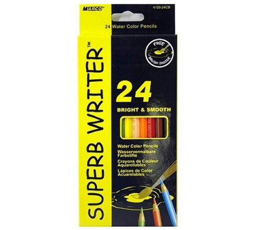 Олівці Олівці акварельні Superb writer 4120-24СВ 24кол. (6 120)
