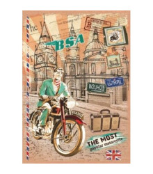 Книжка запис. KRAFT А5, 36 арк. клітинка CS5136K-001 (центр. шов)