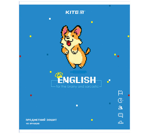 Зошити Зошит уч. "Kite" 48л.== /K21-240-10/ ПРЕДМЕТКА "Pixel, англ. м.", гиб. лак + УФ (8/192) Зошити Зошит уч. "Kite" 48л.== /K21-240-10/ ПРЕДМЕТКА "Pixel, англ. м.", гиб. лак + УФ (8/192)