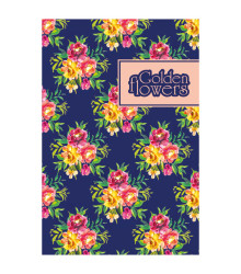 Блокнот TM Profiplan Golden Flowers dark blue, A6