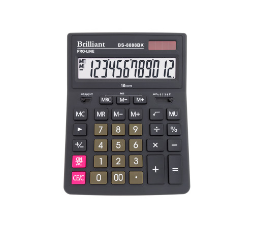 Калькулятори Калькулятор Brilliant BS-8888BK настол.12-разр,2 пам.205*155