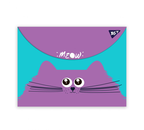 Папка Папка-конверт YES на кнопці А4 "Kittycon" Папка Папка-конверт YES на кнопці А4 "Kittycon"