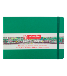 Зошит для ЕСКІЗІВ Talens Art Creation /128/ 140г/м2, 21х14,8см, 80л, Forest Green, Royal Talens (1/6
